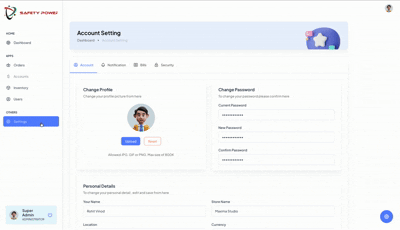 Accounts Settings